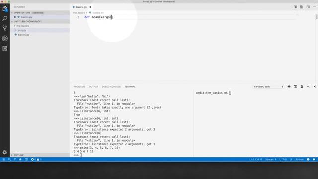 video 48 Functions with an Arbitrary Number of Non keyword Arguments смотреть онлайн