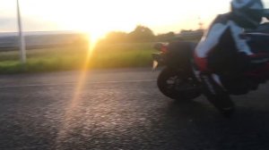 LBR | Evening kneedown practice, Aprilia shiver & Honda CBR600F4