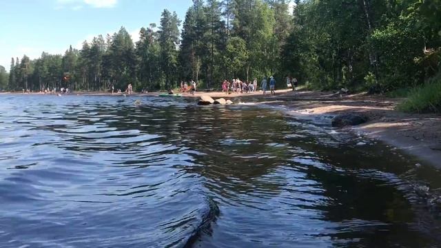 Кородское озеро. Виды и отдыхающие смотреть онлайн