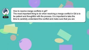 How to resolve merge conflicts in git?