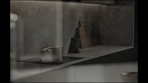 Стильная кухня графитового цвета