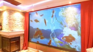 MY 146" ROLL ON Luminous superior ALR cinema projection screen in 1080p