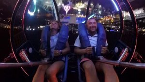 Кипр 2018, Айя-Напа, Лунапарк, рогатка, Витя и Ира