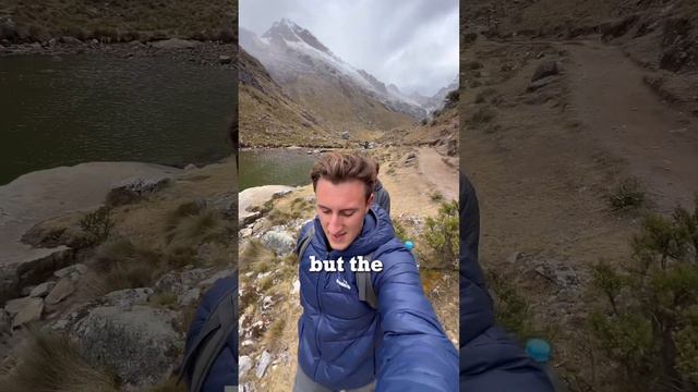 Hiking to a glacier in Peru