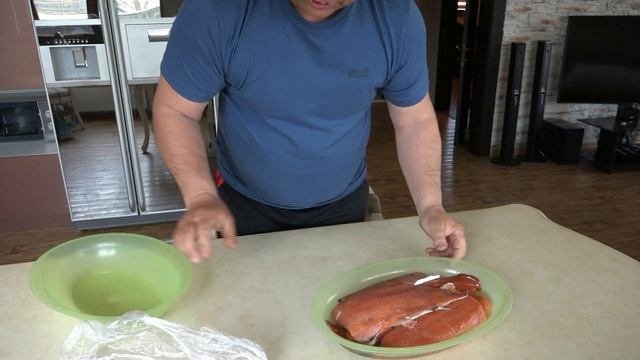 Холодное копчение горбуши и симы