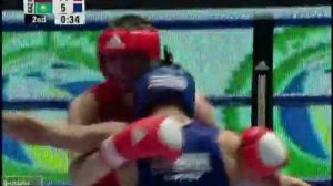 БОКС: 69 кг Замковой Сапиев полуфинал ЧМ2009