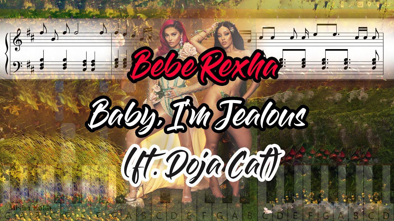 Bebe Rexha - Baby, I'm Jealous (ft. Doja Cat) [Piano Tutorial | Sheets | MIDI] Synthesia