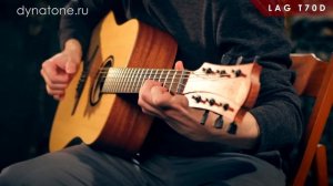 Обзор акустической гитары LAG T70D