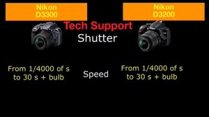 Nikon D3300 vs D3200