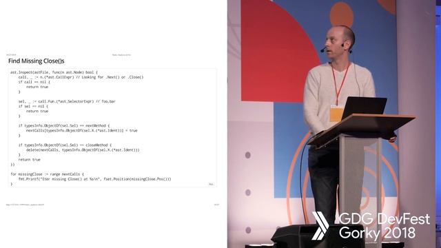 Muir Manders – Static Analysis in Go смотреть онлайн