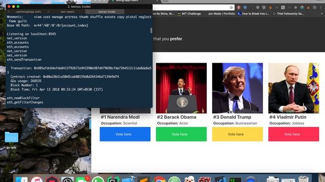 Blockchain and VueJS based decentralized voting application using Truffle and Ethereum смотреть онлайн