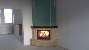 Угловой камин Roma (Sunhill) в загородном коттедже