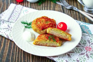 Колдуны по Белорусски_Колдуны с мясом в овощной подушке _Алла готовит