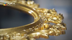 194. Дворцовая позолота из обычной пластиковой рамы для зеркала