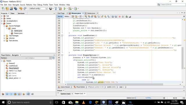 Simple Game Structure Using Java - NetBeans IDE смотреть онлайн