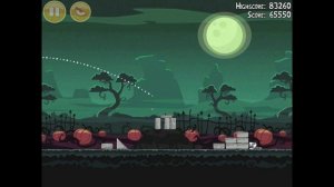 Angry Birds Seasons Ham'o'ween 1-5 Halloween 2012 Hamoween Walkthrough 3 Star