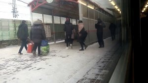 Станция Нара. Киевское направление РЖД. ЭД4М 0493. Прибытие и отправление.