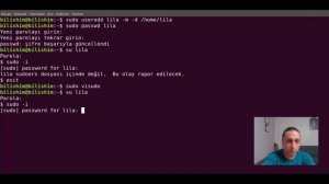 sudo komutu ile Linux sıkılaştırma