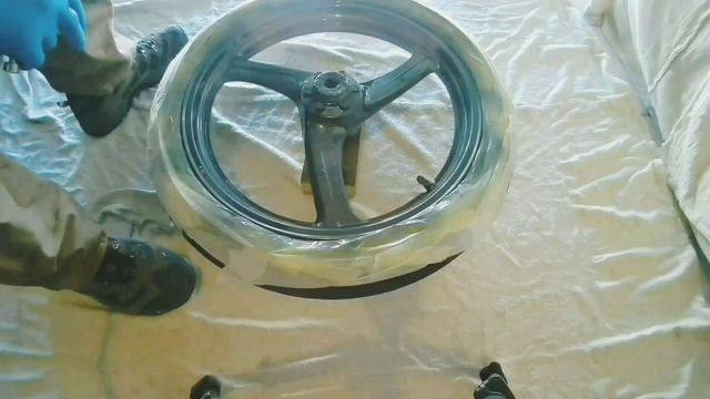 Spraying 1K Clear Coat Lacquer Devilbiss Sri Pro Lite Mini Spray Gun Motorcycle Wheels Upol 2085 смотреть онлайн