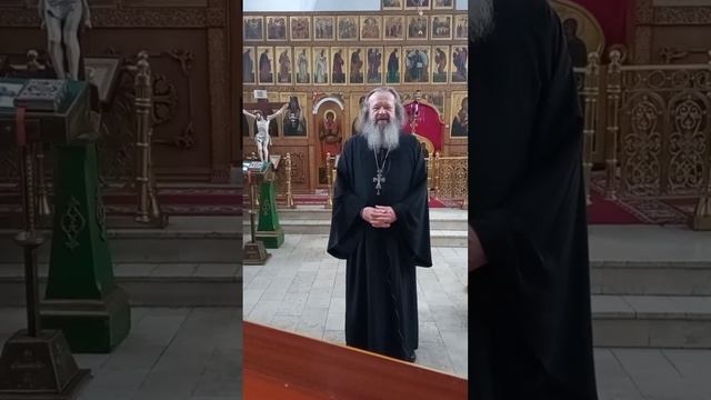 Протоиерей Анатолий Фролов в храме свт. Тихона г. Клин