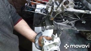 Установка поршневой группы YAMAHA GEAR UA06J