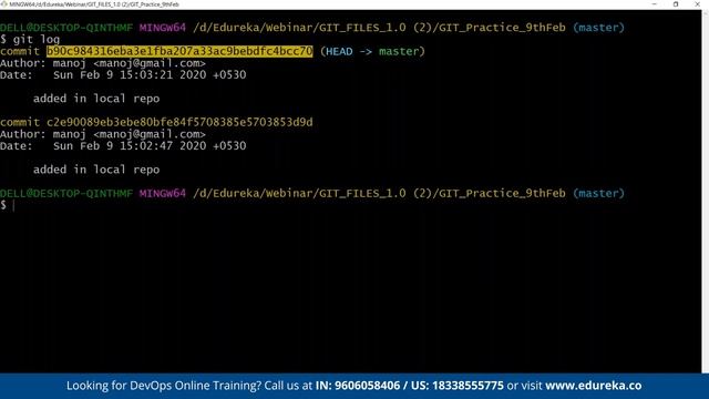 Git Tutorial for Beginners | Git Basics | Git Branching | Git Merge | Git Rebase|Edureka DevOps Liv