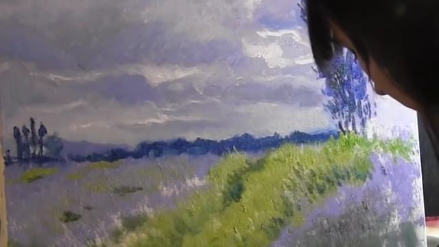 Копия картины Клода Моне, полный видеоурок ,художник Фания Сахарова
