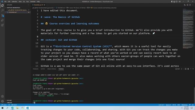 Git/GitHub Setup Tutorial 6 - Testing Git/GitHub Link with Commits смотреть онлайн