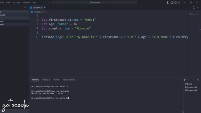 4# Typescript - Types de données et variables: Spring Boot & Angular Darija