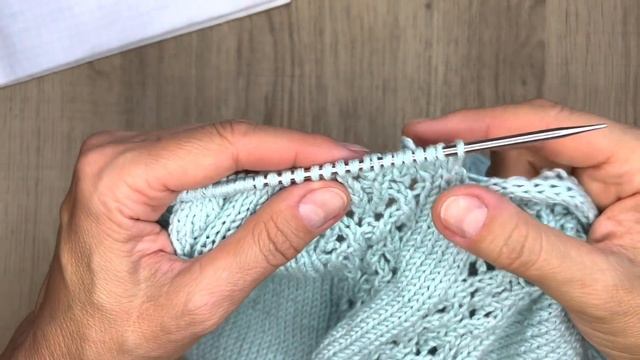 Летний топ с красивым ажурным узором МК Часть 2 | Knitting Patterns