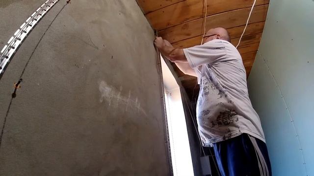 Как  выставить штукатурные маяки. Кривые стены, штукатурка под маяк.
