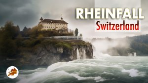 Рейнфолл, Швейцария Пешеходная экскурсия в формате 4k под дождем - Прогулка на лодке HDR