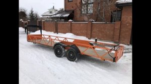 ПОЛУПРИЦЕП "БАТРАК" АМЕРИКАНСКОГО ТИПА (GOOSENECK) С ТЯГАЧОМ НА БАЗЕ АВТОМОБИЛЯ ВИС - 2345