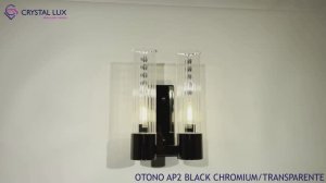 Бра OTONO AP2 BLACK CHROMIUM/TRANSPARENTE