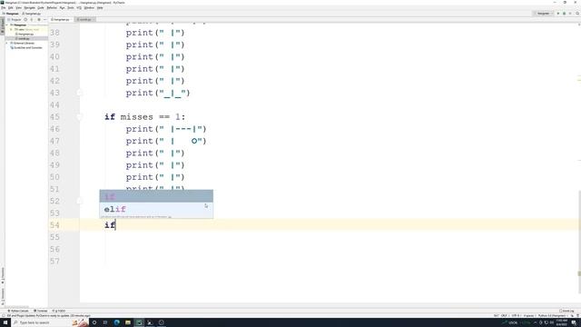 Python Practice: Hangman
