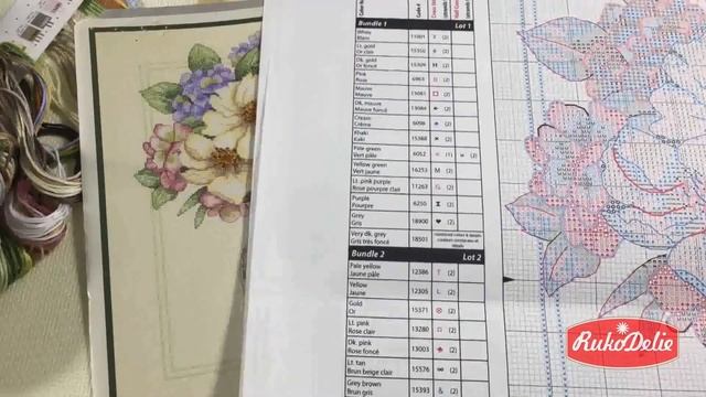 Набор Дименшенс Букет в Высокой Вазе ?Обзор содержимого набора для вышивки