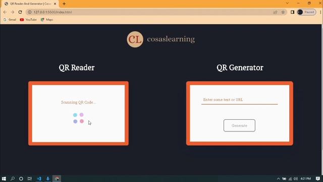 QR Reader And Generator | Cosas Learning | Free Source Code | QR Scanner | QR Code Generator