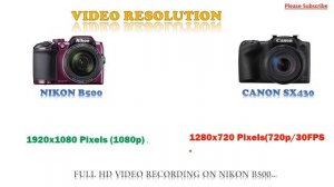 Nikon B500 vs Canon SX430 IS | Canon SX430 Is vs Nikon B500 |