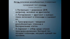 Презентация Генная и клеточная инженерия