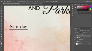 Watercolor Wedding Invitation Card Design - Adobe Photoshop Tutorial