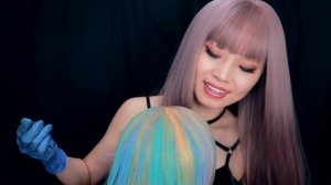 [ASMR] Relaxing Hair Dye With Hair Chalk ~ Mermaid Style