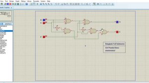 Forum 4 - Full Subtractor - Schematic Capture Proteus 8 Professional