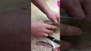 Разделка рыбы ( филе из окуня )