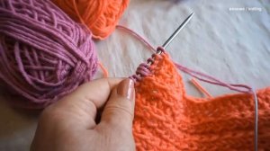 Детский шарф спицами  /  girl scarf knitting patterns