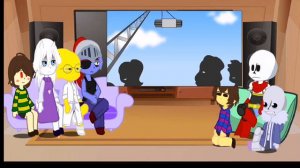 реакция андертейл на Glitchtale 2 часть