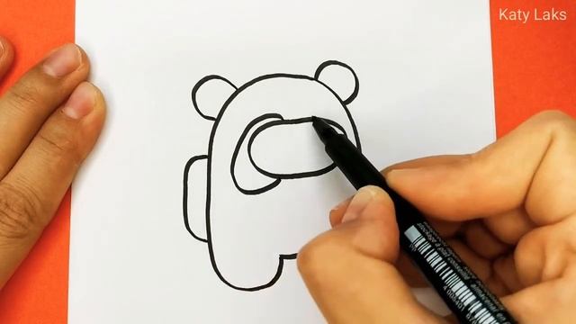 Как нарисовать амонг ас легко//Как нарисовать амонг ас персонажа//легкие рисунки смотреть онлайн