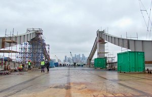 Продолжается строительство моста, который свяжет Хорошево-Мневники и Филевский Парк / Город новостей
