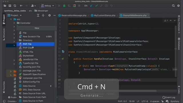Delay heavy tasks in Symfony with component Messenger