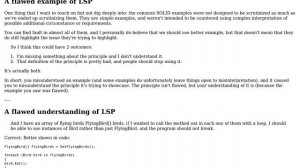 Software Engineering: The most popular definition for LSP seems very contradictory (2 Solutions!!)