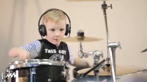 Маленький барабанщик! Heart-Shaped Box - Nirvana Drum cover